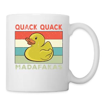 Drôle de canard Dictons Rubber Duck Quack Quack Ducks - Mug blanc - blanc - Droite