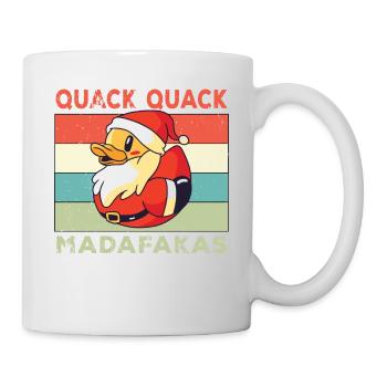 Drôle de canard Dictons Rubber Duck Quack Quack Ducks - Mug blanc - blanc - Droite