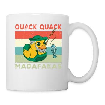 Drôle de canard Dictons Rubber Duck Quack Quack Ducks - Mug blanc - blanc - Droite