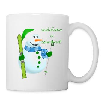 Leiwand Schifoan - Tasse - Weiß - Rechts