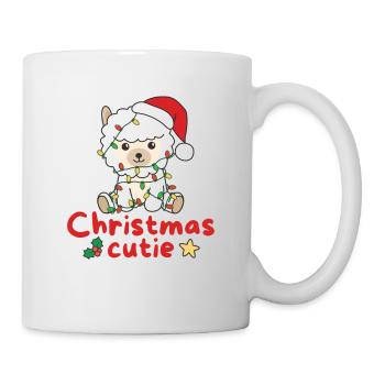 Alpaka Weihnachten Alpakas Christmas Cutie - Tasse - Weiß - Rechts
