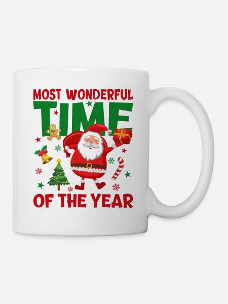 Christmas is the most beautiful time with St. Nicholas - Mug - white