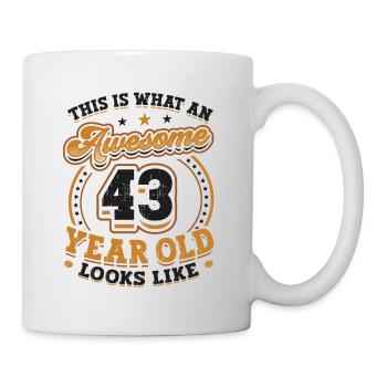 This is what a great 43-year-old looks like. - Mug - white - Right