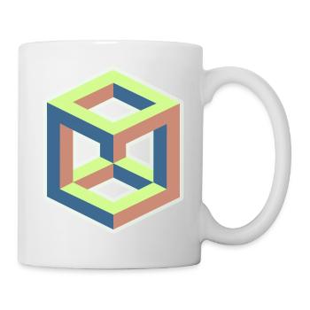 Question de perspective - Mug blanc - blanc - Droite