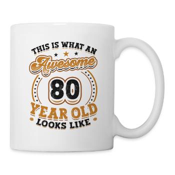 Voilà à quoi ressemble un homme génial de 80 ans. - Mug blanc - blanc - Droite