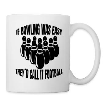 Bowling Kegel Bowling ball Bowler Kegeln - Mug - white - Right
