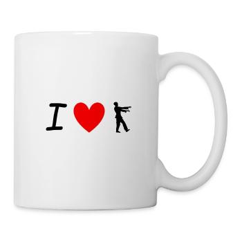 J’adore Zombies Funny - Mug blanc - blanc - Droite