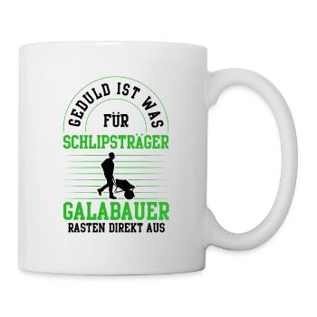 Galabauer rasten aus Gartenbau Galabau - Tasse - Weiß - Rechts