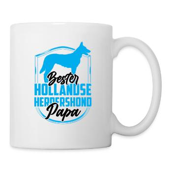 Bester Hollandse Herdershond Papa - Tasse - Weiß - Rechts