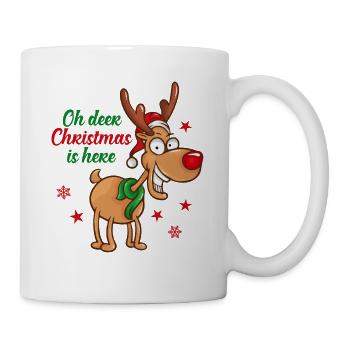 Christmas is here Reindeer Christmas is here - Mug - white - Right