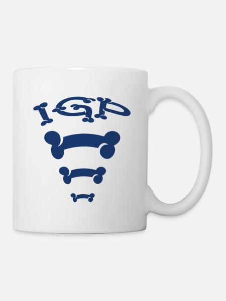 IGP Knochen - Tasse - Weiß