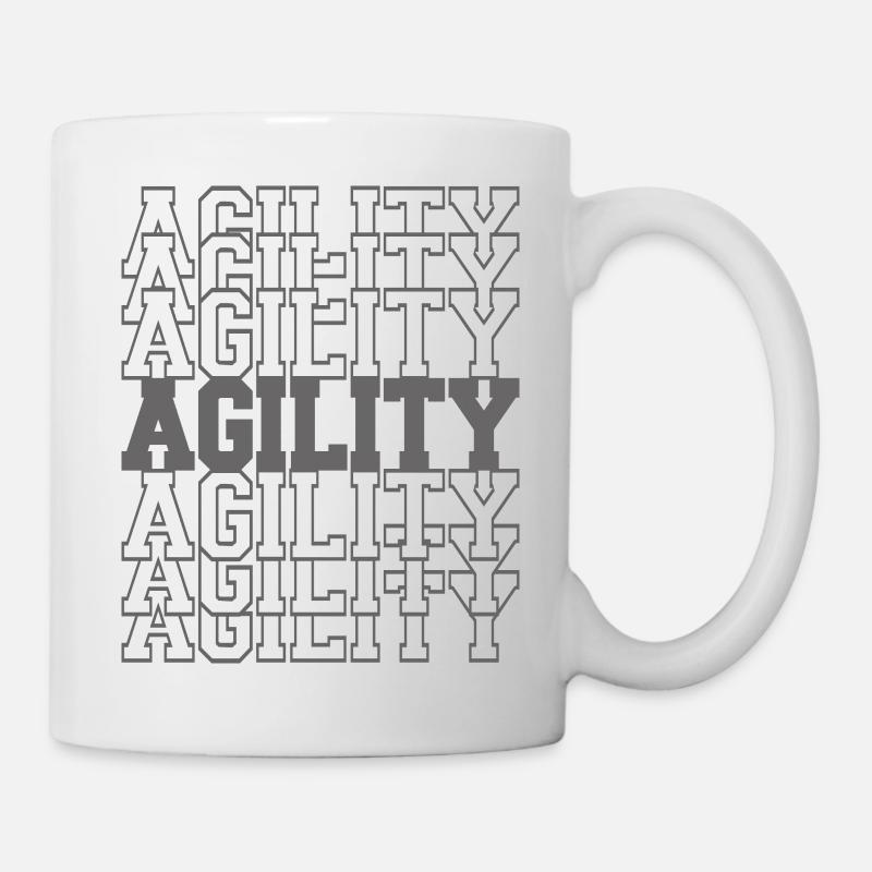 Agility Schriftzug - Tasse - Weiß