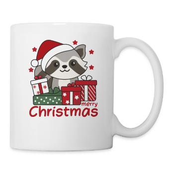 Raccoon Christmas Gift Winter Raccoons - Mug - white - Right