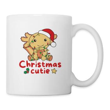 Axolotl Weihnachten Axolotls Christmas Cutie - Tasse - Weiß - Rechts