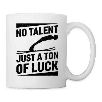 , just a lot of luck ski jumping - Mug - white - Right