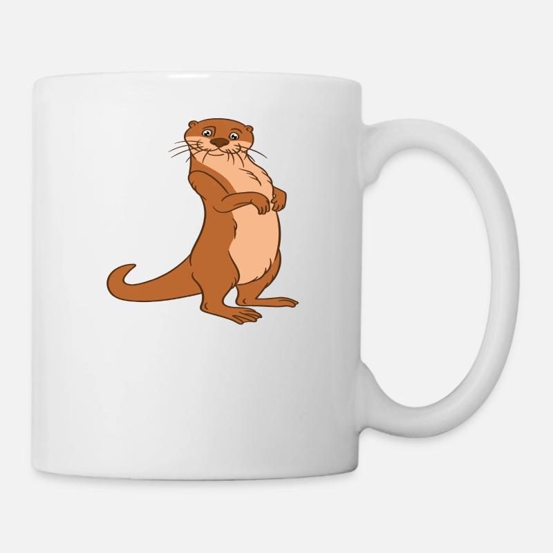 Niedliche Otter-Wortspiele Und Otter-Witze - Tasse - Weiß