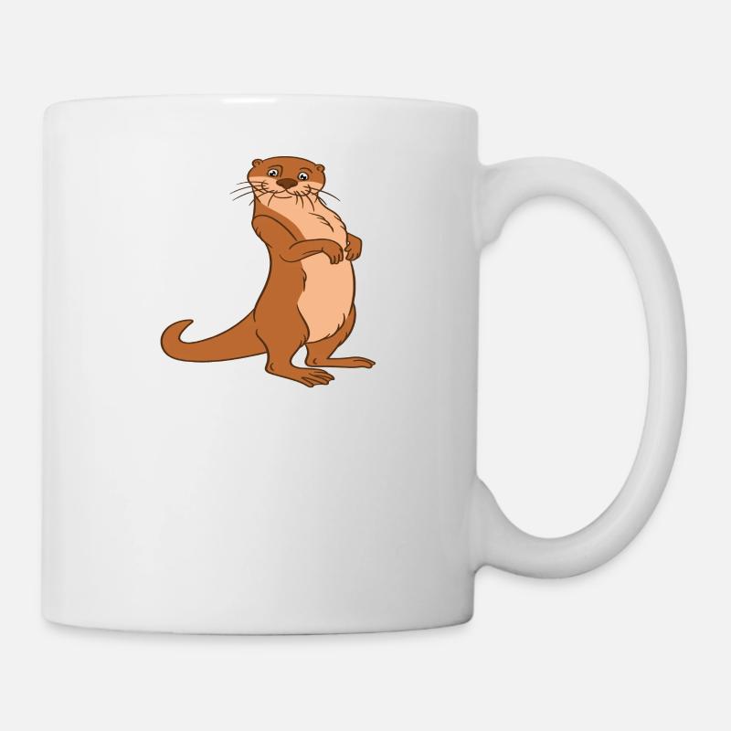 Cute otter puns and otter jokes - Mug - white