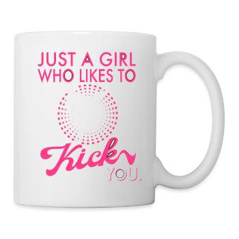 Karate Mma Kick Box Taekwondo Frauen Karate Kick - Tasse - Weiß - Rechts