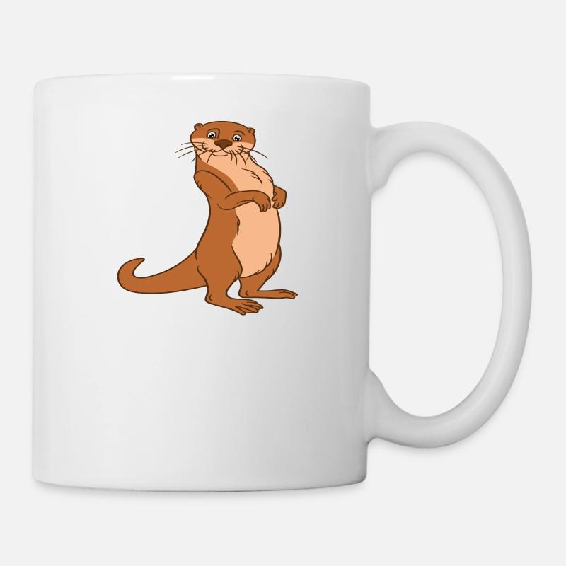 Niedliche Otter-Wortspiele Und Otter-Witze - Tasse - Weiß