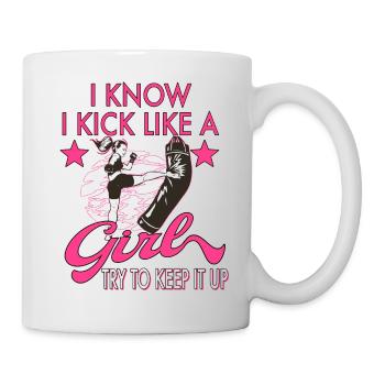 Karaté Taekwondo Arts Martiaux Karaté Mma Kick Box - Mug blanc - blanc - Droite