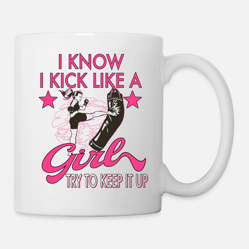 Karate Taekwondo Kampfsport Karate Mma Kick Box - Tasse - Weiß