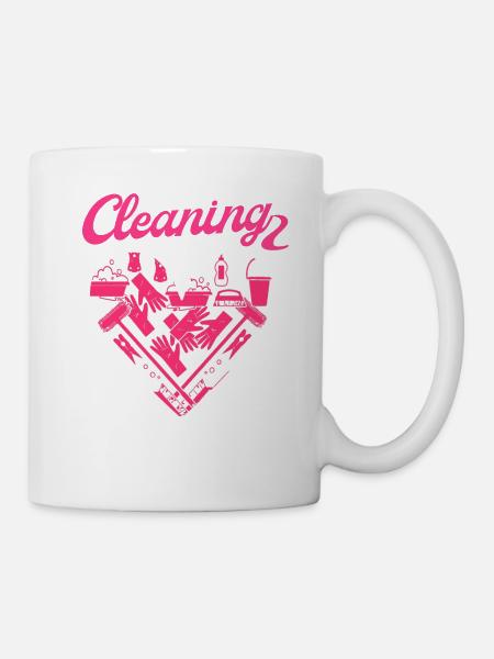 Haushälterin Zimmermädchen Putzfrau - Tasse - Weiß