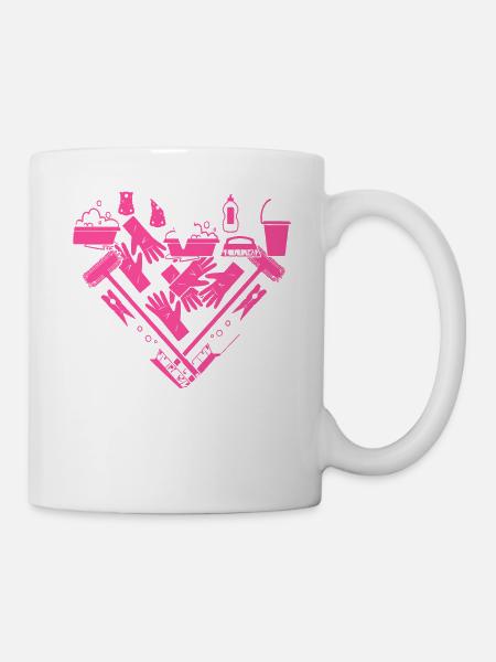 Femme de ménage Nettoyeuse - Mug blanc - blanc