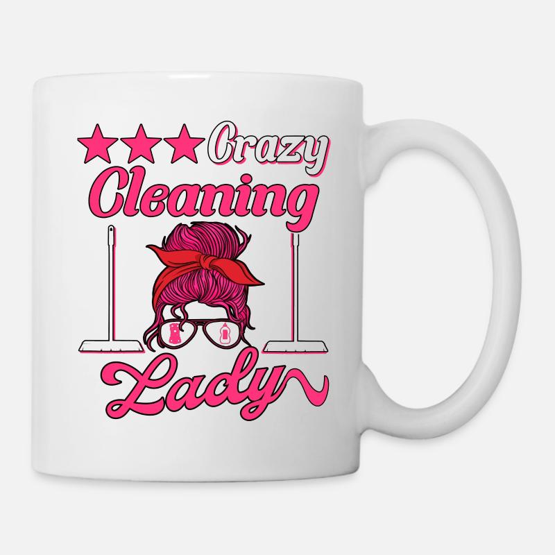 Femme de ménage Nettoyeuse - Mug blanc - blanc