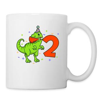 Mit TREX - Jungs Geburtstag 2 Jahre - Tasse - Weiß - Rechts
