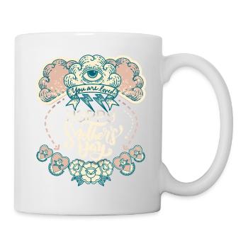 Muttertag Magie und Mystik, allsehendes Auge - Tasse - Weiß - Rechts