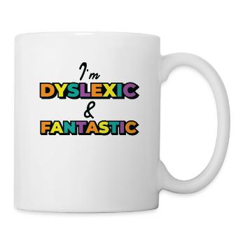 Dyslexia Awareness Colorful Learning Disability - Mug - white - Right