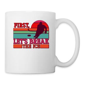 Joueur de hockey sur glace Amateur de sport Jeu de mots - Mug blanc - blanc - Droite