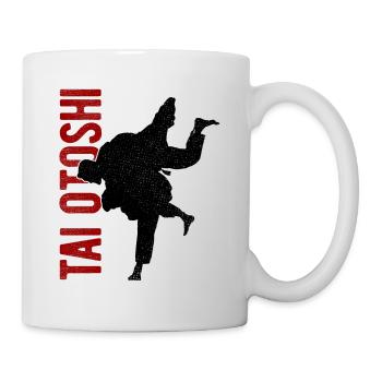 Japanischer Kampfsport Judo - Tasse - Weiß - Rechts