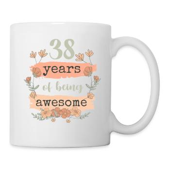 38 Birthday 38 Years Gift Women - Mug - white - Right