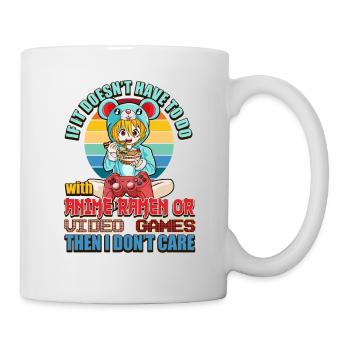 Citations amusantes sur les anime, les jeux vidéo ramen - Mug blanc - blanc - Droite