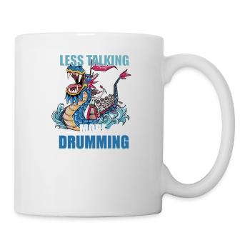 Bateau dragon pédalo japonais aviron - Mug blanc - blanc - Droite