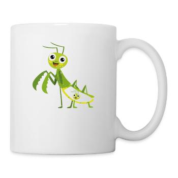 I do not regret anything praying mantis insect funny - Mug - white - Right