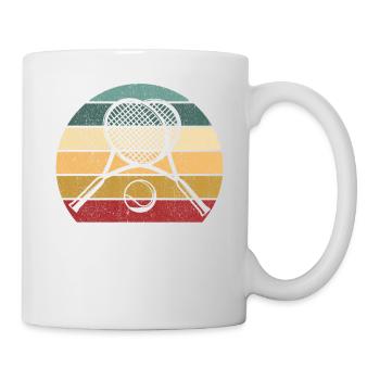 Joueur de tennis Raquette de Saint-Valentin Heart Ball Cher - Mug blanc - blanc - Droite