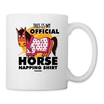This Is My Official Horse Napping Shirt - Tasse - Weiß - Rechts