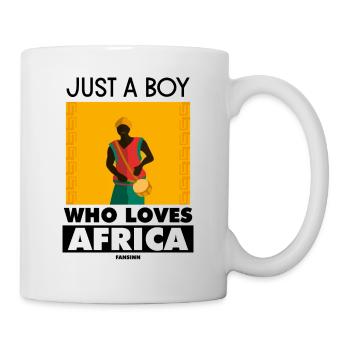 Just A Boy Who Loves Africa - Mug - white - Right