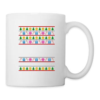 Ugly Xmas Sweater Merry Christmas Santa Witzig - Tasse - Weiß - Rechts