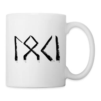 loki runensprache - Tasse - Weiß - Rechts