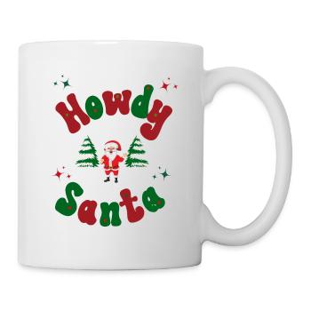 Howdy Santa Christmas Outfit - Mug - white - Right