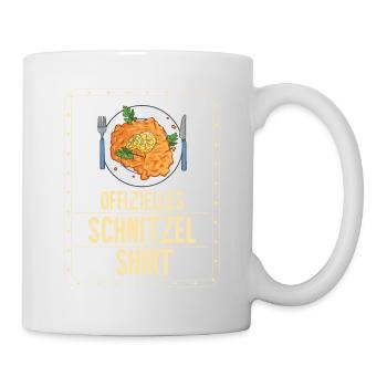 Offizielles Schnitzel Shirt - Tasse - Weiß - Rechts