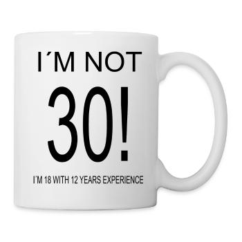 Im not old - Tasse - Weiß - Rechts