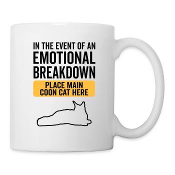Emotional - Maine Coon Cat - Mug - white - Right