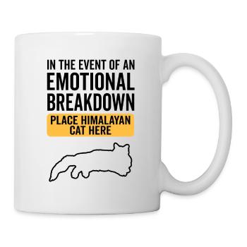 Emotional - Himalaya-Katze - Tasse - Weiß - Rechts