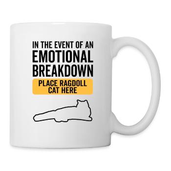 Emotional - Ragdoll Katze - Tasse - Weiß - Rechts
