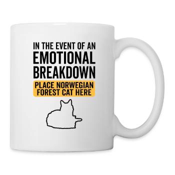 Emotional - Norwegische Waldkatze - Tasse - Weiß - Rechts