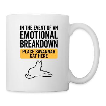 Emotional - Savannah Katze - Tasse - Weiß - Rechts